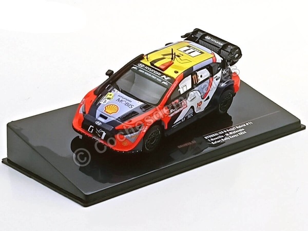 Cochesdemetal.es 2024 Hyundai i20 N Rally1 Hybrid Nº11 Neuville/Wydaeghe Rally Safari Kenia 1:43 IXO Models RAM939.22