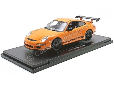 Cochesdemetal.es 2006 Porsche 911 (997) GT3 RS Naranja 1:18 Welly 18015