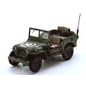 Cochesdemetal.es 1941 Jeep Willys 1-4 Ton Army Militar Truck "Abierto" Verde Caqui 1:43 Cararama 90140