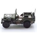 Cochesdemetal.es 1941 Jeep Willys 1-4 Ton Army Militar Truck "Abierto" Verde Caqui 1:43 Cararama 90140