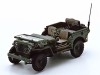 Cochesdemetal.es 1941 Jeep Willys 1-4 Ton Army Militar Truck "Abierto" Verde Caqui 1:43 Cararama 90140
