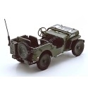 Cochesdemetal.es 1941 Jeep Willys 1-4 Ton Army Militar Truck "Abierto" Verde Caqui 1:43 Cararama 90140