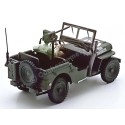 Jeep Willys Militar Armado en Verde Caqui - Réplica 1:43 Cararama