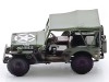 Cochesdemetal.es 1941 Jeep Willys 1-4 Ton Army Militar Truck "Cerrado" Verde Caqui 1:43 Cararama 91860