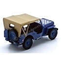 Cochesdemetal.es 1941 Jeep Willys Casablanca 1-4 Ton Army Militar Truck "Cerrado" Azul 1:43 Cararama 91840