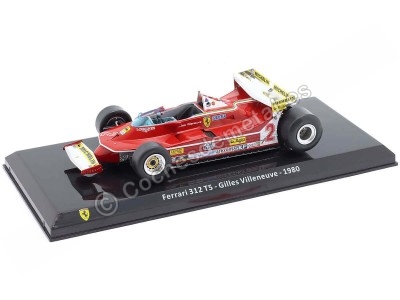 Ferrari 312 T5 F1 1980 Nº2 Gilles Villeneuve – Escala 1:24 Premium