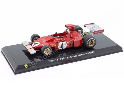 Cochesdemetal.es 1973 Ferrari 312 B3-73 F1 Nº4 Arturo Merzario 1:24 Premium Collectibles FER2025_42