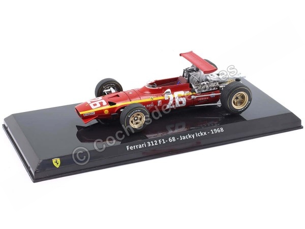 Cochesdemetal.es 1968 Ferrari 312 F1 68 Nº26 Jacky Ickx 1:24 Premium Collectibles FER2025_39