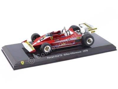 Cochesdemetal.es 1978 Ferrari 312 T3 F1 Nº12 Gilles Villeneuve 1:24 Premium Collectibles FER2025_36
