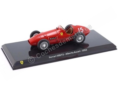 Cochesdemetal.es 1952 Ferrari 500 F2 Nº15 Alberto Ascari Campeón del Mundo 1:24 Premium Collectibles FER2025_35