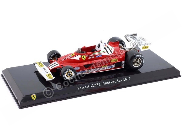 Cochesdemetal.es 1977 Ferrari 312 T2 F1 Nº11 Niki Lauda Campeón del Mundo 1:24 Premium Collectibles FER2025_34