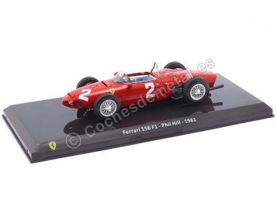 Cochesdemetal.es 1961 Ferrari 156 Sharknose Nº2 Phil Hill Campeón del Mundo 1:24 Premium Collectibles FER2025_27