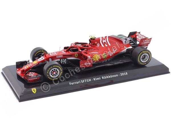 Ferrari SF71H F1 Nº7 Kimi Räikkönen Último año Ferrari - Escala 1:24