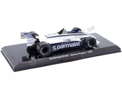 Cochesdemetal.es 1981 Brabham BT49C F1 Nº5 Nelson Piquet Campeón Mundial 1:24 Premium Collectibles F10066 2