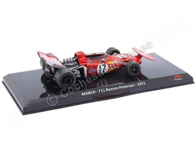 Cochesdemetal.es 1971 March 711 F1 Nº17 Ronnie Peterson 1:24 Premium Collectibles F10059 2