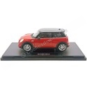 2016 New Mini Cooper S Hatchback Review Red-Black 1:18 Welly 18050