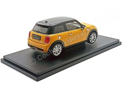 2016 New Mini Cooper S Hatchback Review Naranja / Negro 1:18 Welly 18050 2