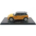 2016 New Mini Cooper S Hatchback Review Naranja / Negro 1:18 Welly 18050
