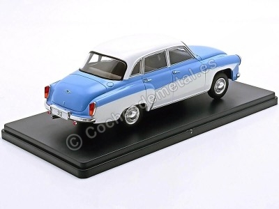 Cochesdemetal.es 1965 Wartburg 312 Azul/Blanco 1:24 WhiteBox 124242 2