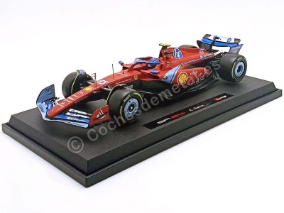 Ferrari SF-24 Nº55 Carlos Sainz GP F1 Miami – Escala 1:18 de Bburago