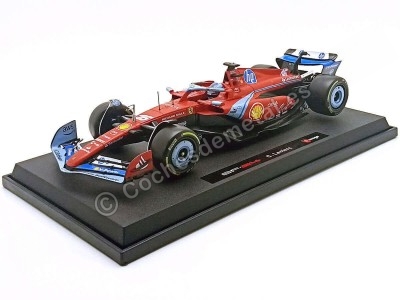Ferrari SF-24 Nº16 Charles Leclerc GP F1 Miami – Escala 1:18 de Bburago