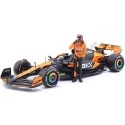 Cochesdemetal.es 2024 McLaren MCL38 Nº81 Oscar Piastri GP F1 Miami + Figura del Piloto 1:24 Bburago 28040