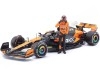 Cochesdemetal.es 2024 McLaren MCL38 Nº81 Oscar Piastri GP F1 Miami + Figura del Piloto 1:24 Bburago 28040