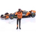 Cochesdemetal.es 2024 McLaren MCL38 Nº81 Oscar Piastri GP F1 Miami + Figura del Piloto 1:24 Bburago 28040