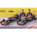 Cochesdemetal.es 2024 Red Bull Racing RB20 Set Nº1 Max Verstappen Campeón del Mundo + Nº11 Sergio Perez 143 Bburago 18-38173