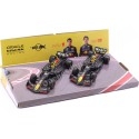 Cochesdemetal.es 2024 Red Bull Racing RB20 Set Nº1 Max Verstappen Campeón del Mundo + Nº11 Sergio Perez 143 Bburago 18-38173