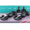Cochesdemetal.es 2024 Mercedes-AMG F1 W15 E Performance SET Nº44 Lewis Hamilton + Nº63 George Russell 1:43 Bburago 18-38201