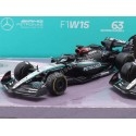 Cochesdemetal.es 2024 Mercedes-AMG F1 W15 E Performance SET Nº44 Lewis Hamilton + Nº63 George Russell 1:43 Bburago 18-38201