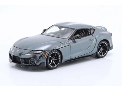 Toyota Supra GR 2022 - Miniatura en gris a escala 1:24 de Maisto