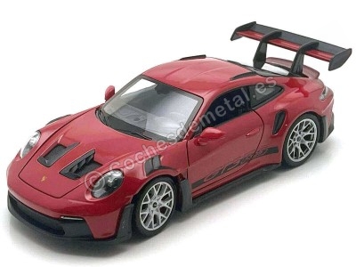 Porsche 911 (992) GT3 RS Rojo 2023 - 1:24 Welly Réplica Detallada