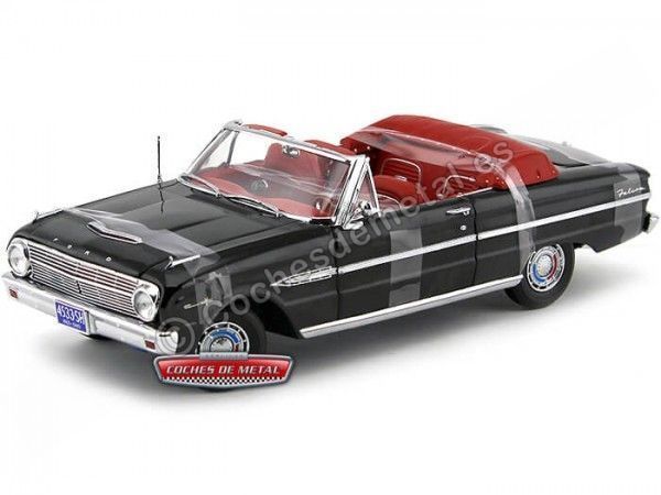 Cochesdemetal.es 1963 Ford Falcon Futura Open Cabriolet Raven Black 1:18 Sun Star 4533