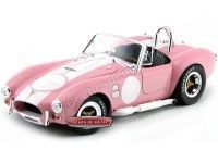 1966 Shelby Cobra 427 S/C "Firmado por Carroll S." Rosa 1:18 Shelby Collectibles 114