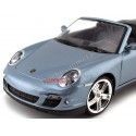 Cochesdemetal.es 2008 Porsche 911 Turbo Cabriolet Azul 1:18 Motor Max 73183