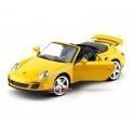 Cochesdemetal.es 2008 Porsche 911 Turbo Cabriolet Amarillo 1:18 Motor Max 73183