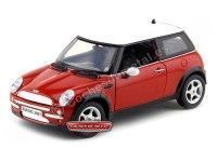 2004 Mini Cooper R50 Rojo-Blanco 1:18 Motor Max 73114