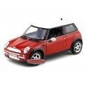 Cochesdemetal.es 2004 Mini Coper R50 Rojo-Blanco 1:18 Motor Max 73114