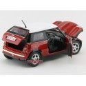 Cochesdemetal.es 2004 Mini Coper R50 Rojo-Blanco 1:18 Motor Max 73114