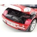 Cochesdemetal.es 2004 Mini Coper R50 Rojo-Blanco 1:18 Motor Max 73114