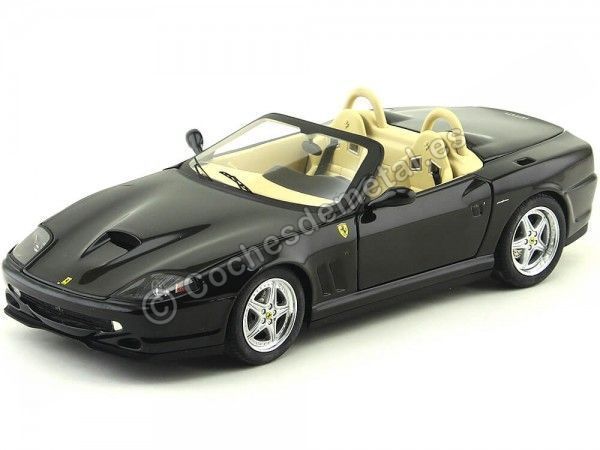 2000 Ferrari F550 Barchetta Pininfarina Negro 1:18 Hot Wheels Elite N2055 Cochesdemetal 1 - Coches de Metal 