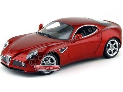 Cochesdemetal.es 2007 Alfa Romeo 8C Competizione Rojo Metalizado Welly 18013 2