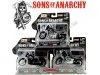 Cochesdemetal.es SET 3 Motocicletas Harley-Davidson TV Series Sons of Anarchy 1:18 Maisto 35024A