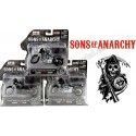 Cochesdemetal.es SET 3 Motocicletas Harley-Davidson TV Series Sons of Anarchy 1:18 Maisto 35024A