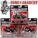 Cochesdemetal.es SET 3 Motocicletas Harley-Davidson TV Series Sons of Anarchy 1:18 Maisto 35024B