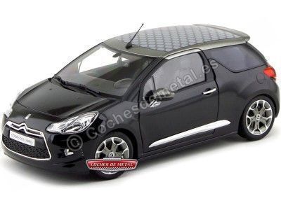 Cochesdemetal.es 2013 Citroen DS3 Cabrio Negro-Gris 1:18 Norev 181545