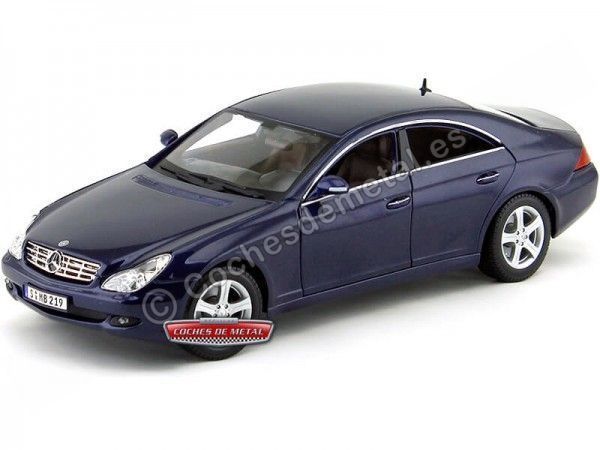 Cochesdemetal.es 2004 Mercedes-Benz CLS-Class C219 Azul Metalizado 1:18 Maisto 36696