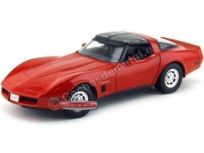 Cochesdemetal.es 1982 Chevrolet Corvette Coupe Rojo 1:18 Welly 12546